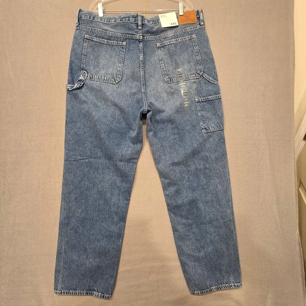 Aeropostale Womens/Mens Carpenter‎ Denim Blue Jeans Size XXL New with Tags